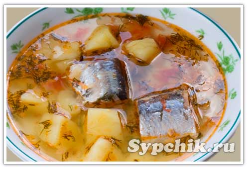 Рецепт приготовления рыбного супа из консервов с фото