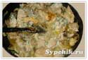 Вторые блюда рецепты с фото - Индюшка в грибном соусе