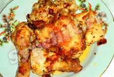 Вторые блюда рецепты с фото - Курица запечённая в духовке